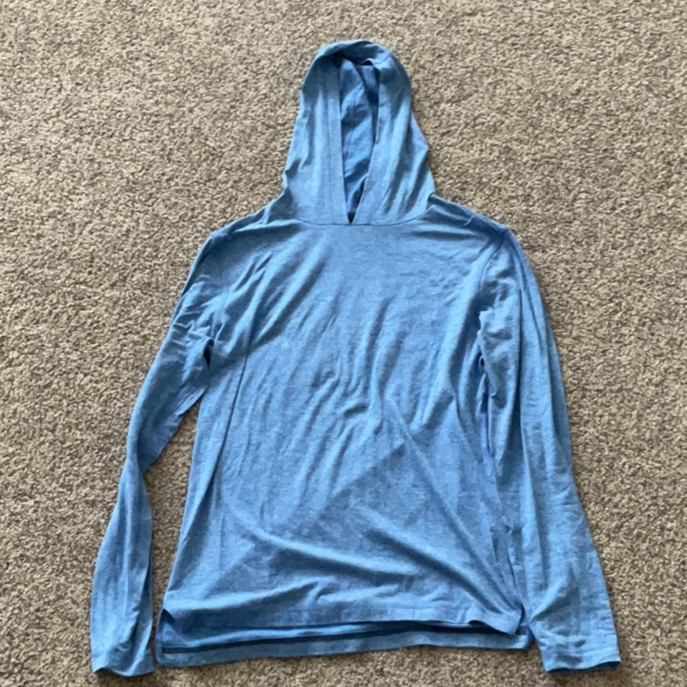 Vineyard Vine On-The-Go Performance Heather Blue Hoodie Mens Size XS EUC